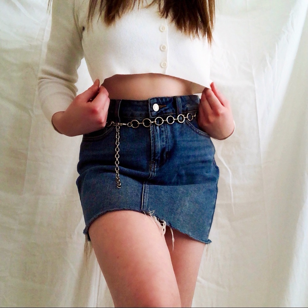 jean skirt